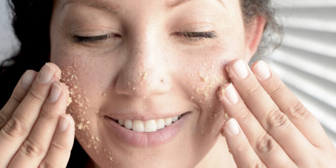 Skincare Tips With Oats Girl Face